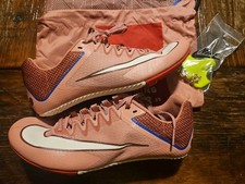Nike HQ2061-600 MENS 8.5 Rival Sprint All Track Spikes, Red Stardust/Pale Ivory