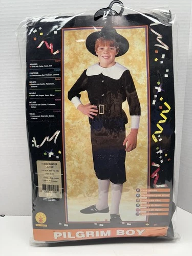 NIP Rubies Pilgrim Boy Costume Child Size L 8-10 Years