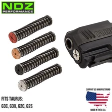 NDZ Taurus G3C G3X G2C 3.2" Stainless Steel Guide Rod Assembly ISMI Spring PVD