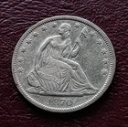 1870 S Seated Liberty Half Dollar Nice!