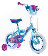 Huffy Disney Frozen Girls Bike 12 inch Wheels 3-5 Year Old Sky Blue