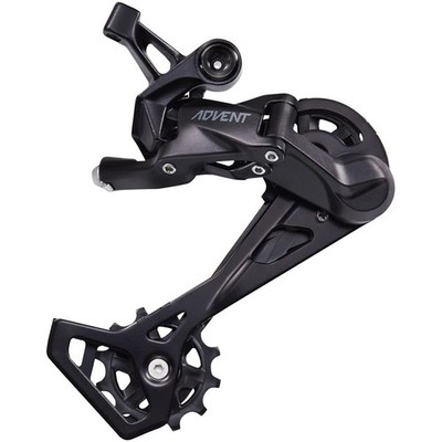 microSHIFT Advent Rear Derailleur - 9 Speed, Medium Cage, Black 