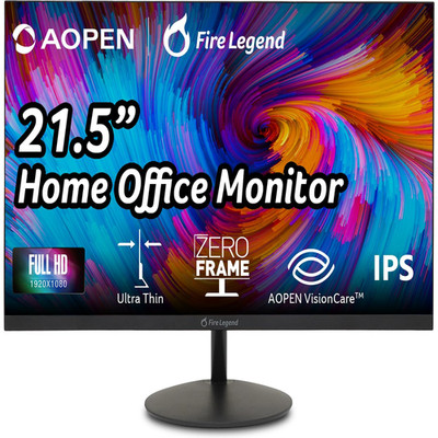 Aopen By Acer 22Sa2Q Ebi 21.5 Full Hd 1920 X 1080 Zero-Frame Ips Gaming Office