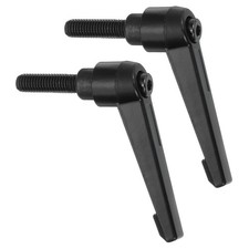 2Pcs Clamping Lever Handles, M8 x 25mm Male Thread Knobs Handle, Black