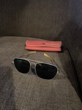 Vintage Diamond Plate R 3800 Aviator Sunglasses Japan Men s Black Silver
