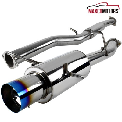 #ad Catback Exhaust Fits 2002 2007 Subaru Impreza WRX STI Muffler 4.5quot; Burnt Tip $183.49