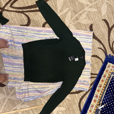 Jos A Bank Mens Green 2x-largeThermal V-neck Sweater Reg $70 NWT For All Event