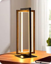 Modern LED Table Lamp, Stepless Dimmable Minimalist Bedside Lamp, MAX 750LM, 3 C