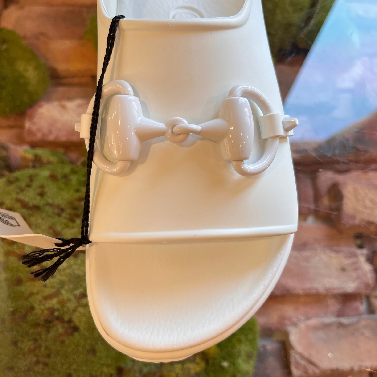 GUCCI Horsebit White Rubber Platform Sandals SZ 39 (US 9) thumbnail 8