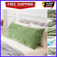 Body Pillow Cover with Zipper Closure, Super Soft and Cozy Fuzzy Fleece Body ...