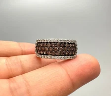 Vintage 925 Sterling Silver Ring Size 6 Cubic Zircon 4.15g