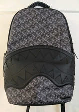 Sprayground 3DSG Blackout DLSXV Urban Backpack Black Book -Travel- School 