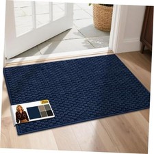 Door Mat for Entrance, TPR Non-Slip Backing, 20"x32", Blue  Washable Low