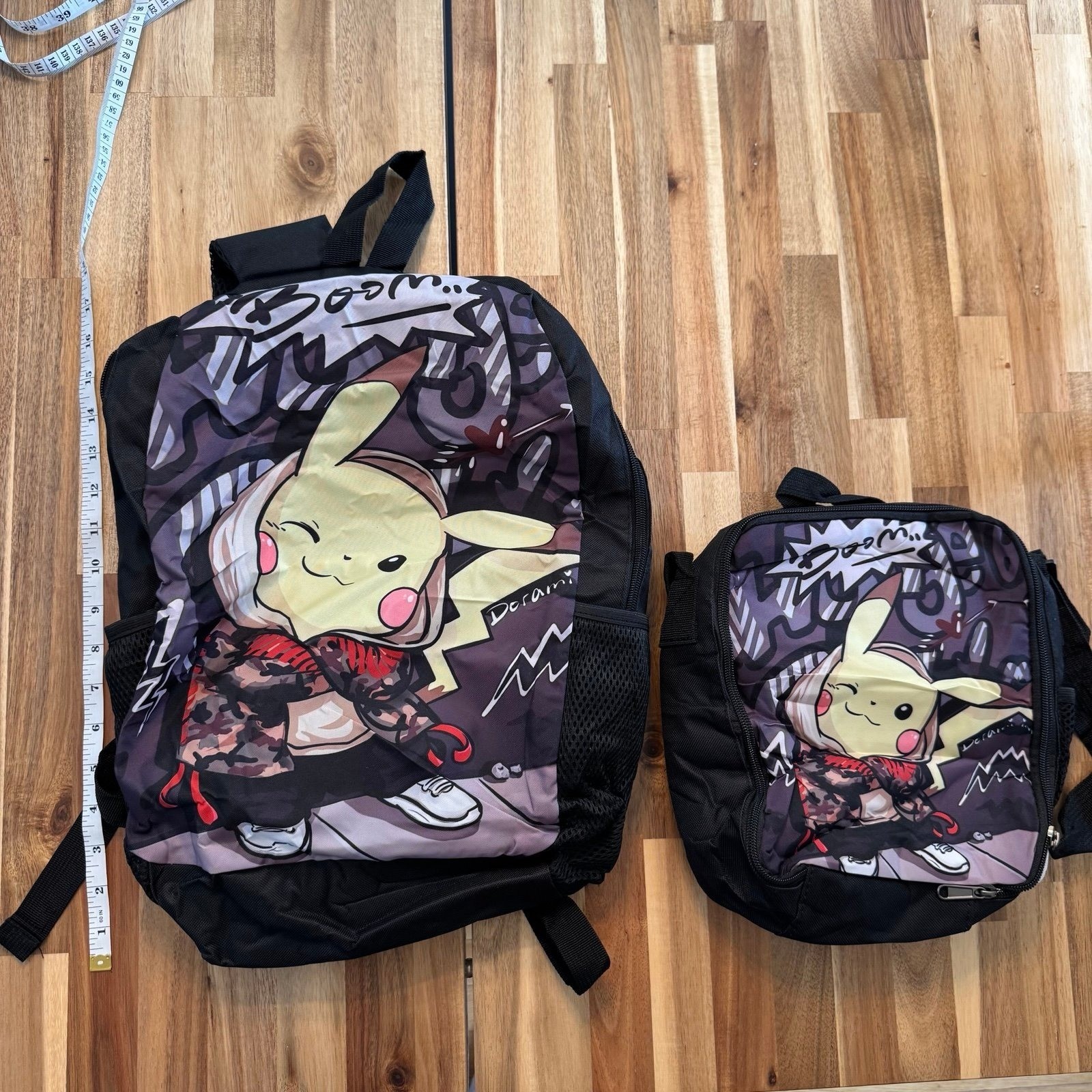 Pokémon Pikachu Backpack Bag Lunchbox and Pencil Holder School Supply image 3