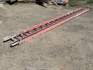 Werner 32' Extension Ladder Fiberglass Heavy Duty Commercial 300 LBS bidadoo