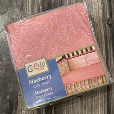 Cocalo Maeberry Fitted Crib Sheet Pink 100 Cotton NIP
