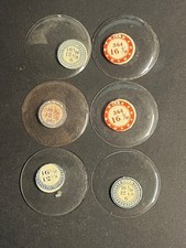 LOT OF 6 GLASS POCKET WATCH CRYSTALS SIZE 16 REPLACEMENT PARTS