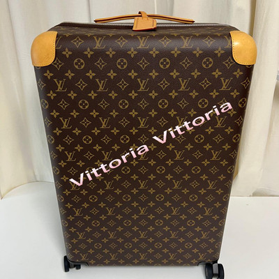 Louis Vuitton Horizon 70 suitcase with cloth cover