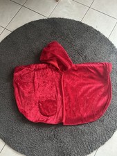Samtumhang Umhang Cape rot für Fasching Rotkäppchen Funkenmariechen 116 122 128