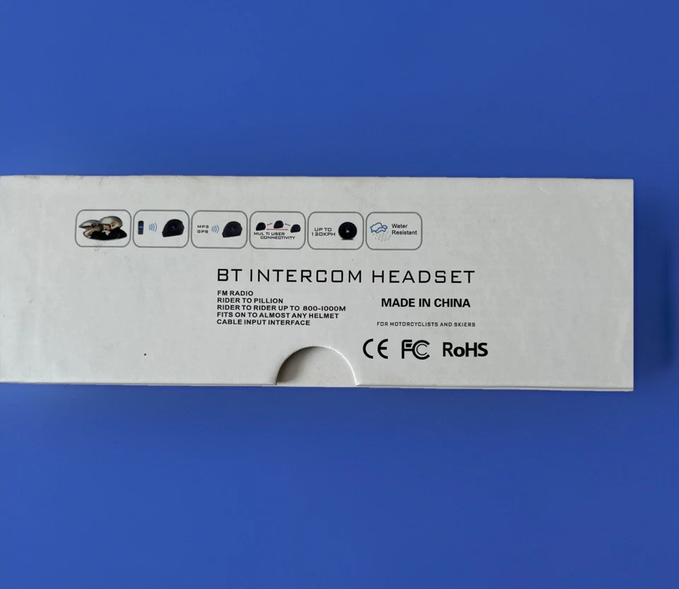 BT-S3 Motocicleta Esquí Casco Bluetooth Intercomunicador Auriculares Sistema de Comunicación Nuevo Foto 2 de 4