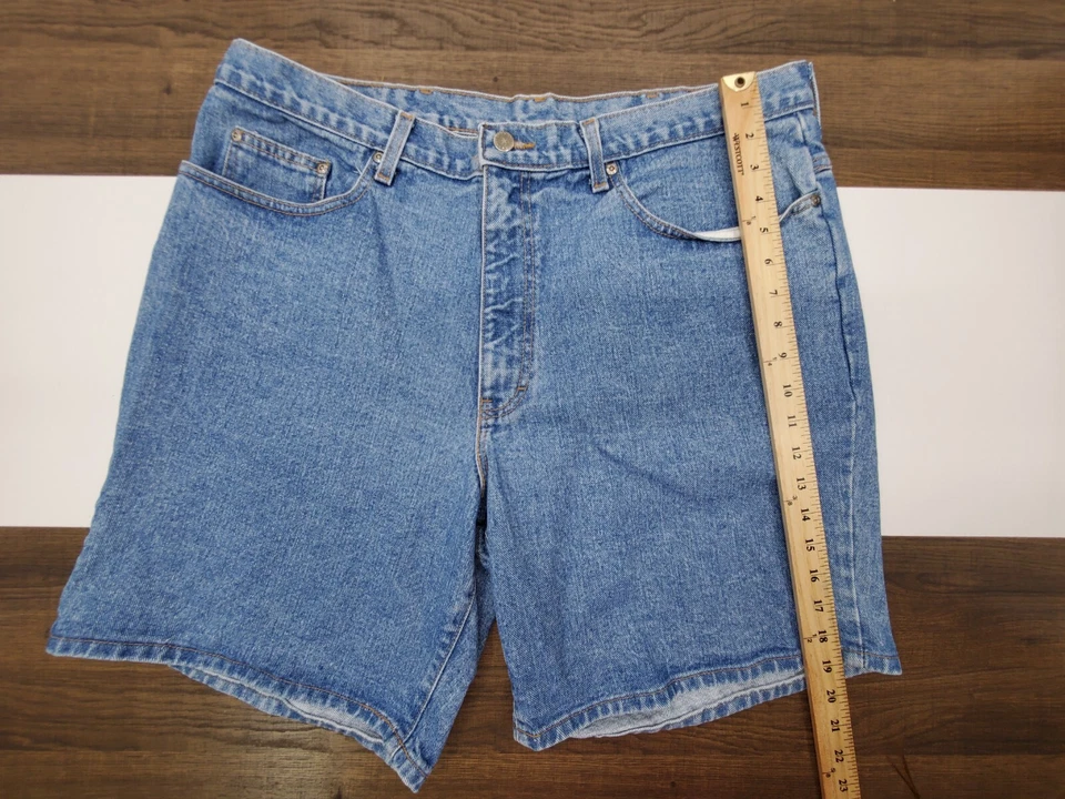 Pantalones Cortos Vaqueros 40 De Colección Perry Ellis Para Hombres Hechos en EE. UU. Estilo Chino Corte Foto 4 de 4