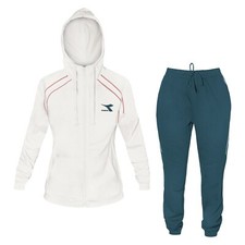 TUTA COMPLETA DIADORA DONNA 102.17779 20009 BIANCO SPORTIVA PALESTRA CORSA