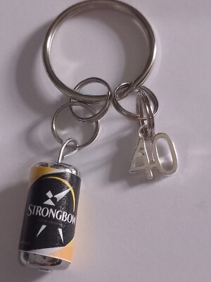 Novelty Mini Strongbow 40th Birthday Can Keyring