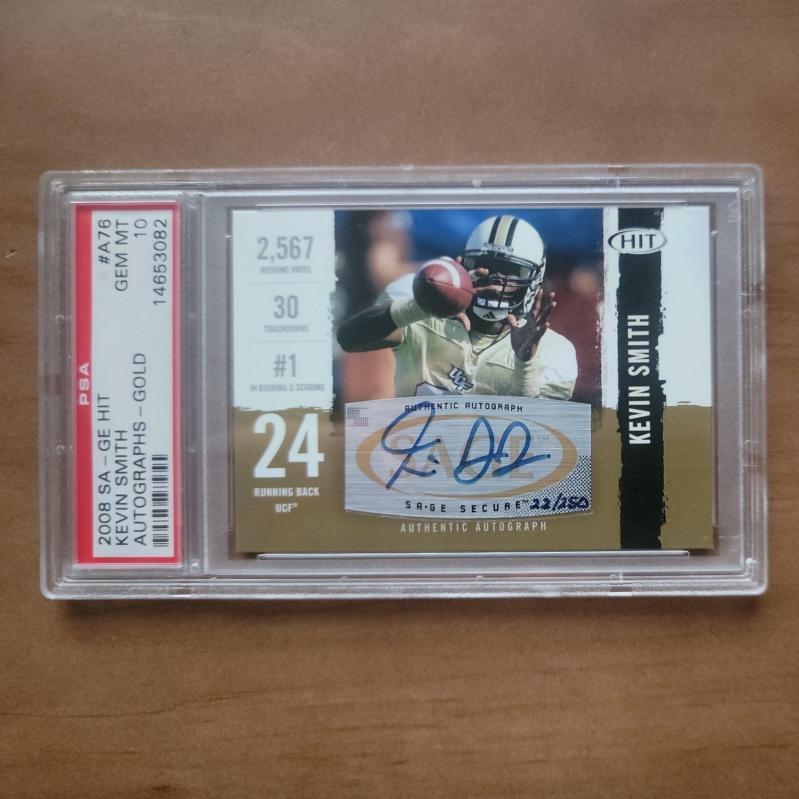 Kevin Smith SA-GE Hit Autographs #A76 Gold
