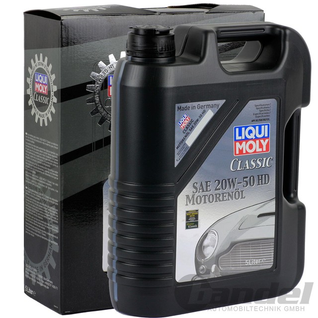 5L LIQUI MOLY CLASSIC SAE 20W-50 HD ÖL MOTORÖL YOUNGTIMER OLDTIMER 20W 5L LIQUI MOLY CLASSIC SAE 20W-50 HD ÖL MOTORÖL YOUNGTIMER OLDTIMER 20W