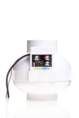 Prima Klima Rohrventilator EC 700 m³/h Thermostat & Drehzahlregler 125 mm Lüfter