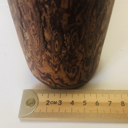 Natural Timber Banksia Vase Hand Turned 18cm Tall Oiled Irregular Shape 7cm Wide - Picture 8 of 8