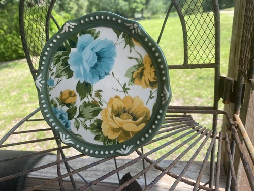 GIBSON Pioneer Woman Rose Shadow Mini Cake or Mini Cupcake Stand MINT HTF - Picture 3 of 5