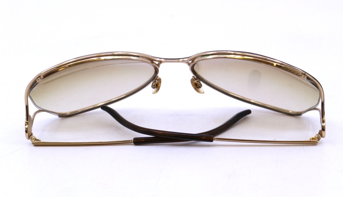 Gucci GG2846/S Women's Oversized YD3DL Gold Metal Italy 63