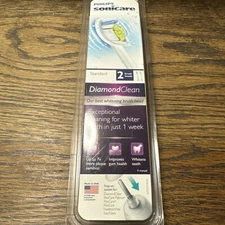 Philips Sonicare Standard   DIAMOND CLEAN   Brush Heads 2 Pcs. HX6062. BIN