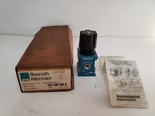 REXROTH MECMAN 5352400200 PRESSURE REGULATOR, 12 BAR MAX, NIB