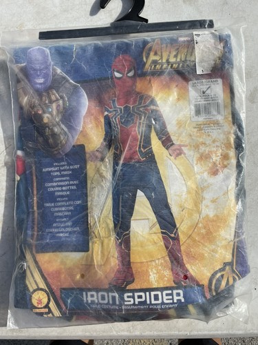 Marvel Avengers Endgame Iron Spider Muscle Spiderman Costume 12-14 Large #6869 - Picture 6 of 9
