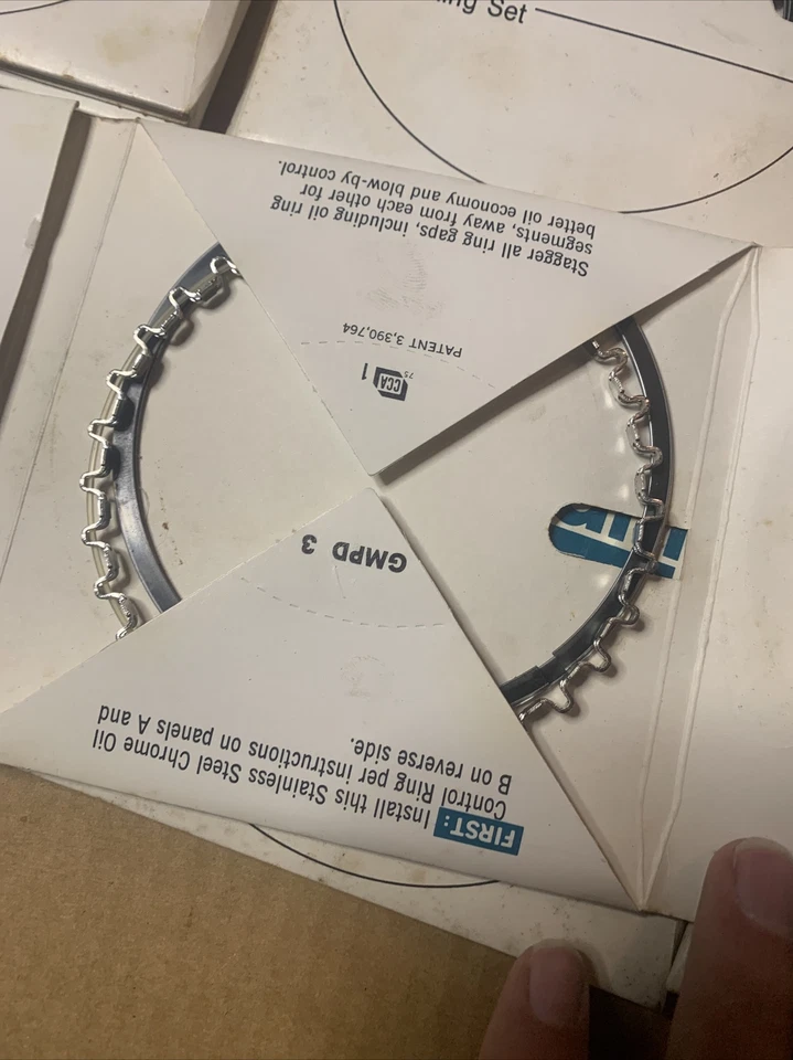 Новый из старых запасов комплект поршневых колец двигателя подходит для Pontiac Firebird Grand LeMans LeMans 1976-1990 годов выпуска - Изображение 2 из 4