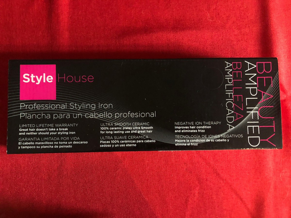 NEW Professional Hair Styling Flat Iron Style House Black