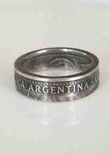 Argentina Coin Ring  Coin jewelry  Handmade Rings  Argentina Jewelry