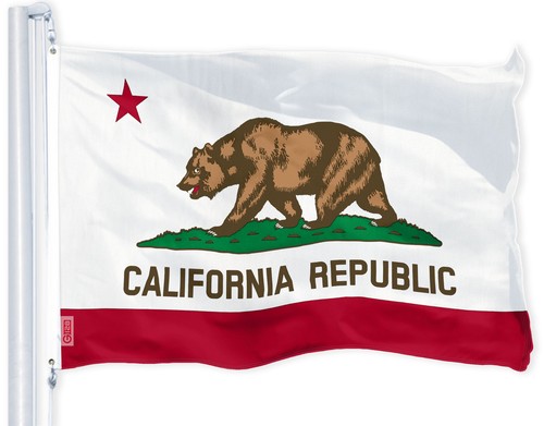 Wholesale LOT 3'x5' USA America Flag 150D Polyester & 3'x5' California Flag 150D - Picture 2 of 8