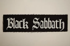 Black Sabbath Cloth Patch Sew On 6" X 1.5" Metal Rock Iron Maiden (CP137)