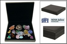 SAFE-63200-Sammelkassette-Mineralien-NOVA-deluxe-design-schwarz-F&uuml;r-Fossilien