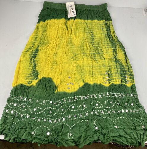 Shareen Collections Womens Boho Hippie Skirt Elastic Waist Size XL - Picture 1 of 8