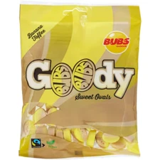 175g of Swedish Bubs Candy   - Bubs Goody Banana/toffee -Fairtrade