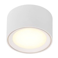 Led Deckenleuchte Nordlux Fallon Aufbaulampe Weiß Ø10 5,5W Warmweiss Dimmbar