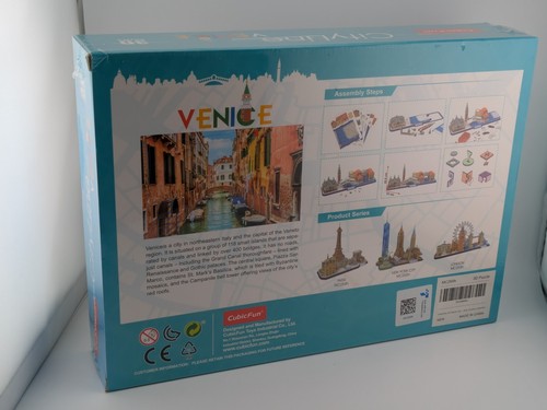 Venice City Line 3D Puzzle - CubicFun Puzzles NEW 126 Pieces - Picture 3 of 3
