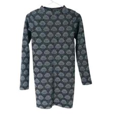 ZARA SEAMLESS JACQUARD DRESS (Midnight Blue, XS-S)