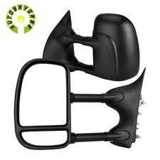 Manual Tow Mirrors for 1999 - 2016 Ford F250 F350 F450 F550 Super Duty w/ Convex