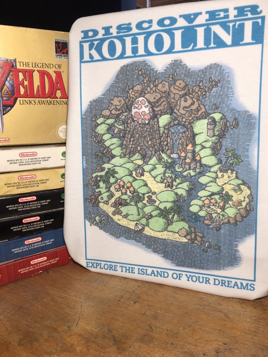 @もた Link's Awakening Koholint Tourist Map T-Shirt - Legend of Zelda