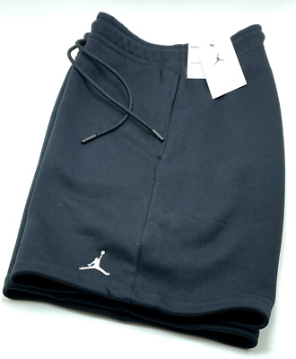 NEW* Men Nike JORDAN BROOKLYN FLEECE SHORTS BLACK (FV7285